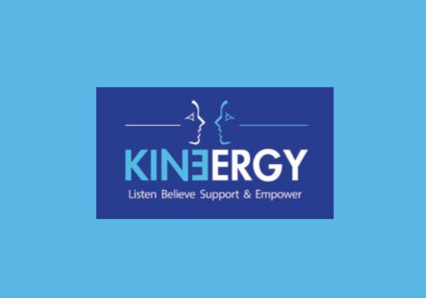 Mid-blue Kinergy logo